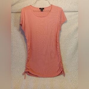 Women's "Soho Girls" Brand, XL, pink, ruched sides shirt